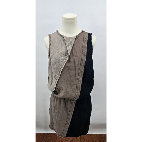 BCBGMaxAzaria
Black & Taupe Raw Edged Layered Drop Waist Dress - Picture 1 of 5